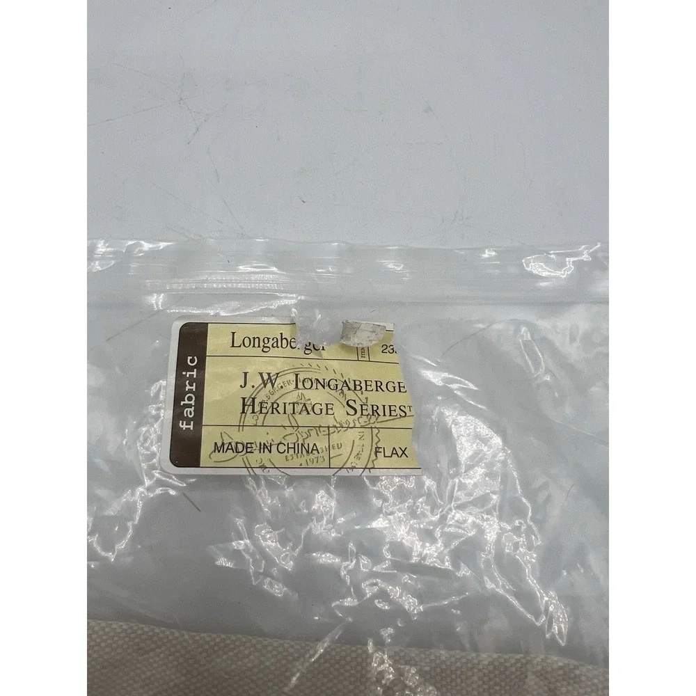 Longaberger JW Heritage Series Basket Liner Only - Flax‎ NIP